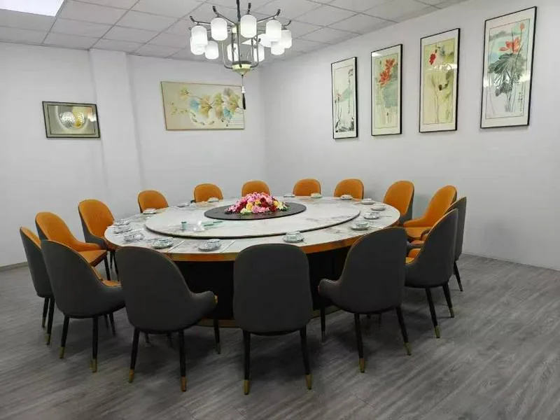我厂现有一批特价岩板圆桌5折出售