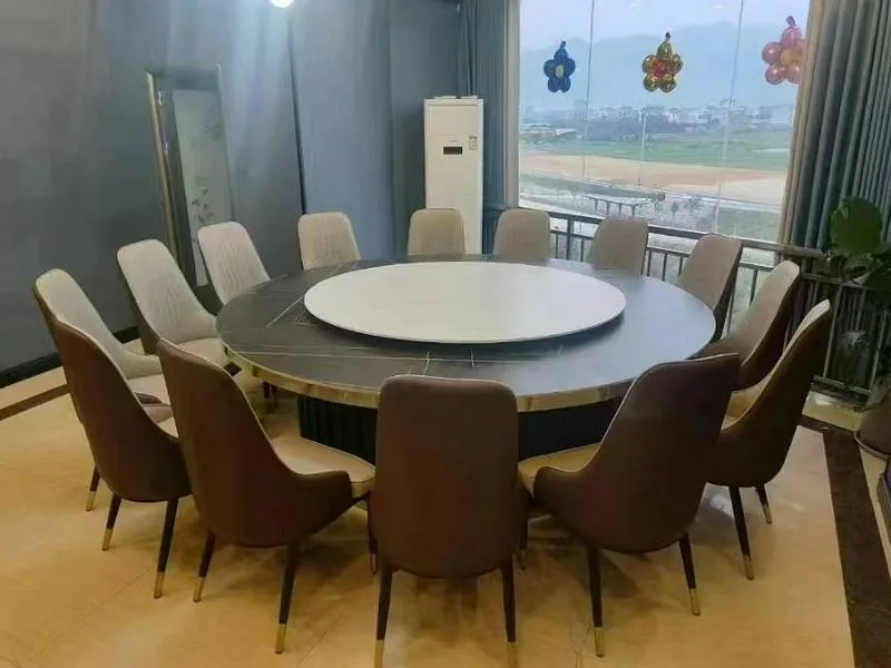 厂家直销：促销一批岩板转盘桌，有手动有电动桌，款式新颖，嘎嘎板正，出厂价 3 折出，电话（同微）：15532685073，有意向者加V咨询
