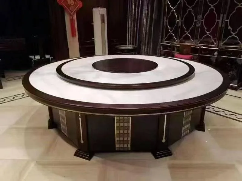 我厂现有一批特价（餐饮专用）的岩板圆桌5折出售