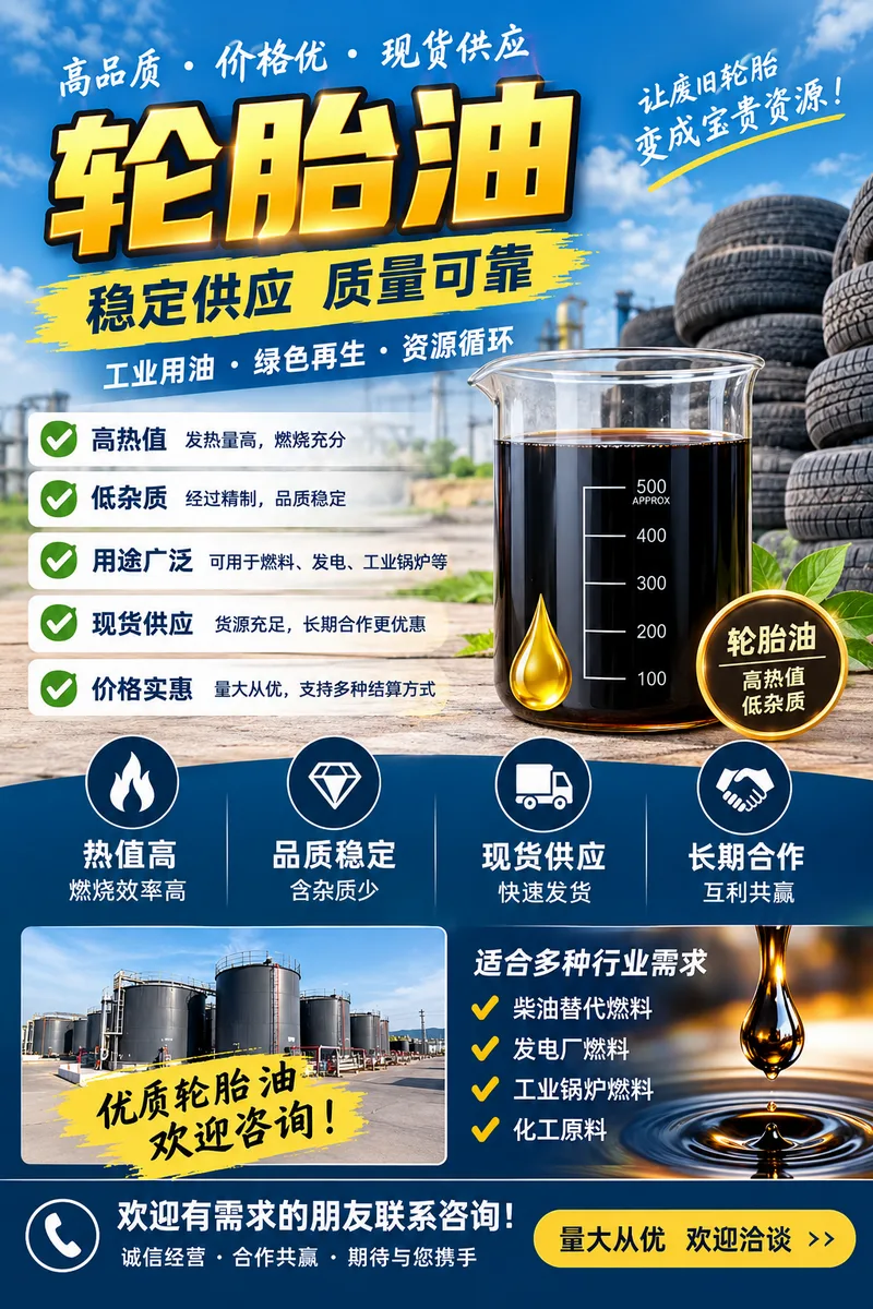 🔥 出售轮胎热裂解油